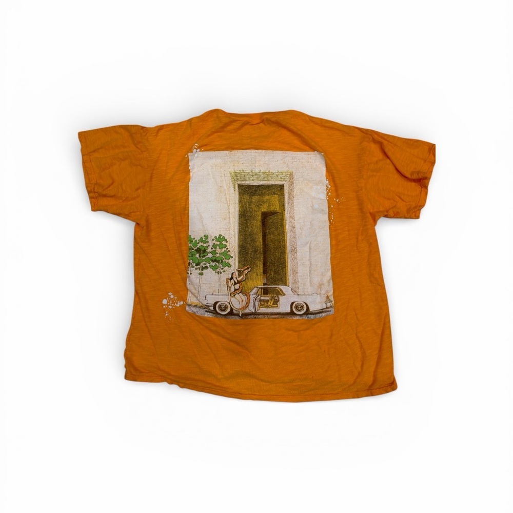 Oversized Boys Lie Mustard Graphic Tee - Flaw - Picture 2 of 10